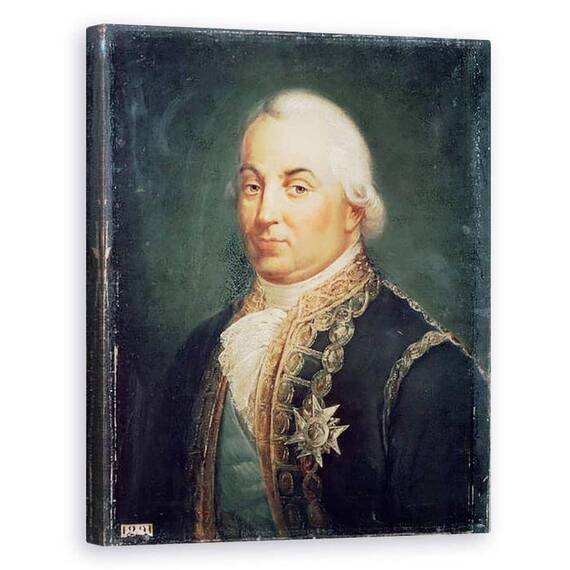 Tablou Canvas - Francois Vincent Mathieu Latil - Pierre de Suffren-Saint-Tropez 1729-88 Viceamiral al Frantei - - Roveli