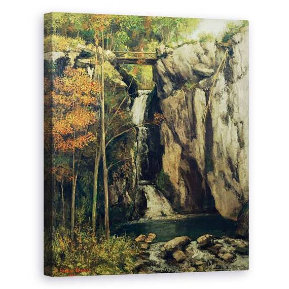 Tablou Canvas - Gustave Courbet - Prapastia de la conches - - Roveli