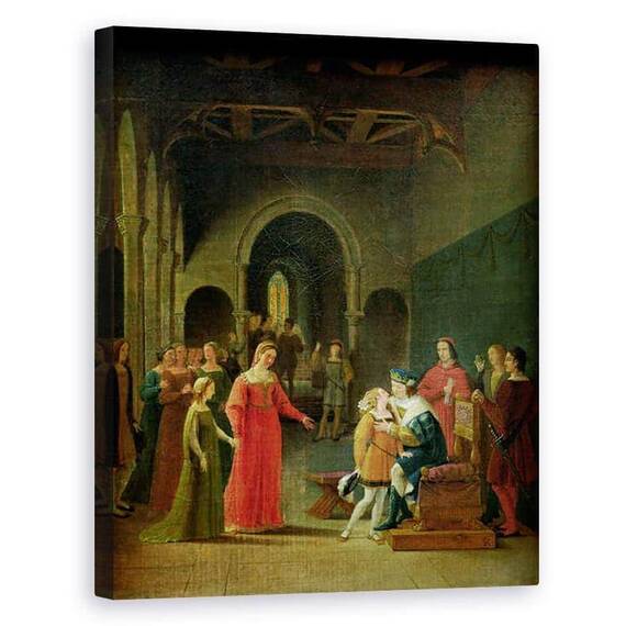 Tablou Canvas - Francois Richard Fleury - Francois I 1494-1547 Prezentat lui Ludovic al XII-lea 1462-1515 - - Roveli
