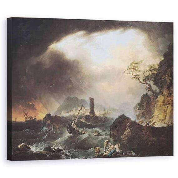 Tablou Canvas - Francois Valentin Gazard - Furtuna - - Roveli