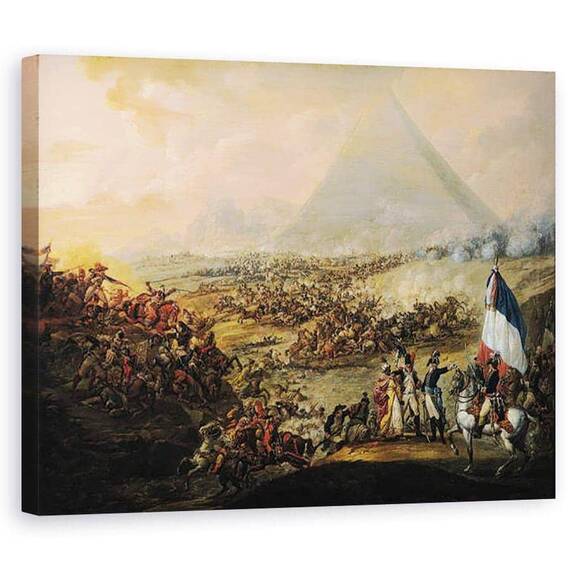 Tablou Canvas - Francois Louis Joseph Watteau - Batalia de la piramide - - Roveli