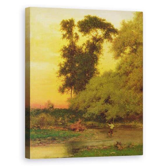 Tablou Canvas - George Snr. Inness - Apus de soare, Pompton - - Roveli