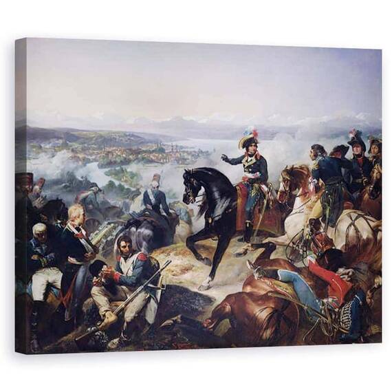 Tablou Canvas - Francois Bouchot - Batalia de la Zurich, 25 septembrie 1799 - - Roveli