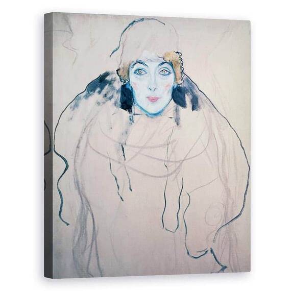 Tablou Canvas - Gustav Klimt - Capul unei femei - - Roveli
