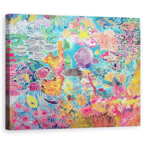 Tablou Canvas - Hilary Simon - Coral tropical - - Roveli