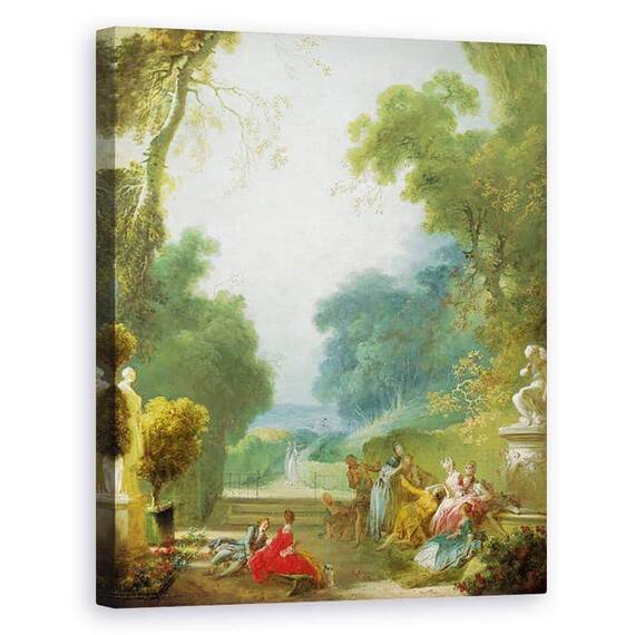 Tablou Canvas - Jean-Honore Fragonard - Un joc de Hot Cockles - - Roveli