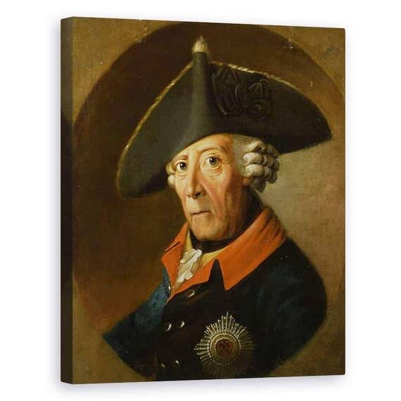 Tablou Canvas - J.H.C. Franke - Frederic al II-lea cel Mare al Prusiei I - - Roveli