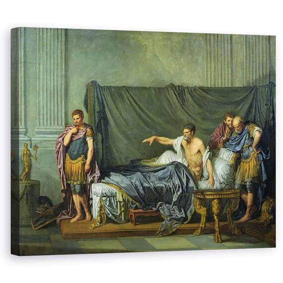Tablou Canvas - Jean Baptiste Greuze - imparatul Severus mustrand Fiul sau, Caracalla, pentru ca a vrut sa-l asasineze - - Roveli