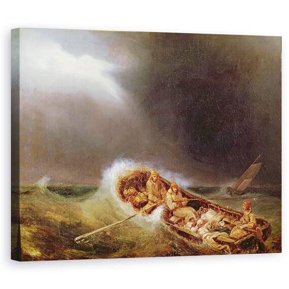 Tablou Canvas - Louis Eugene Gabriel Isabey - Barci din Dieppe care se intorc de la pescuit - - Roveli