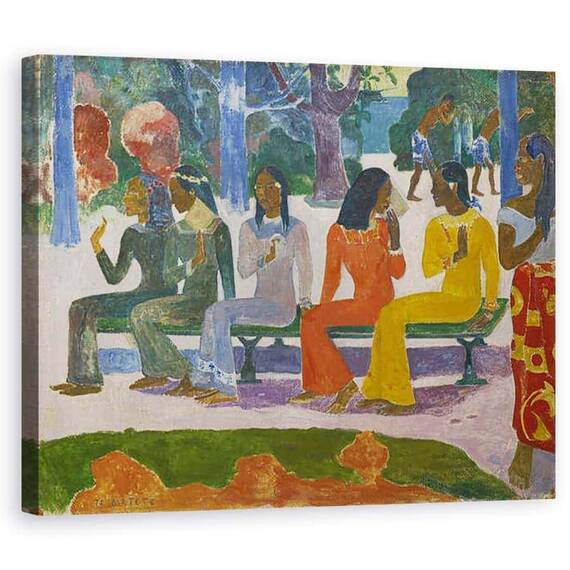Tablou Canvas - Paul Gauguin - Ta Matete Nu vom merge la piata astazi 1892 - - Roveli