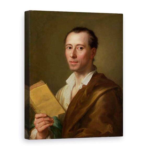 Tablou Canvas - Anton Raphael Mengs - Johann Joachim Winckelmann 1717Đ68 - - Roveli