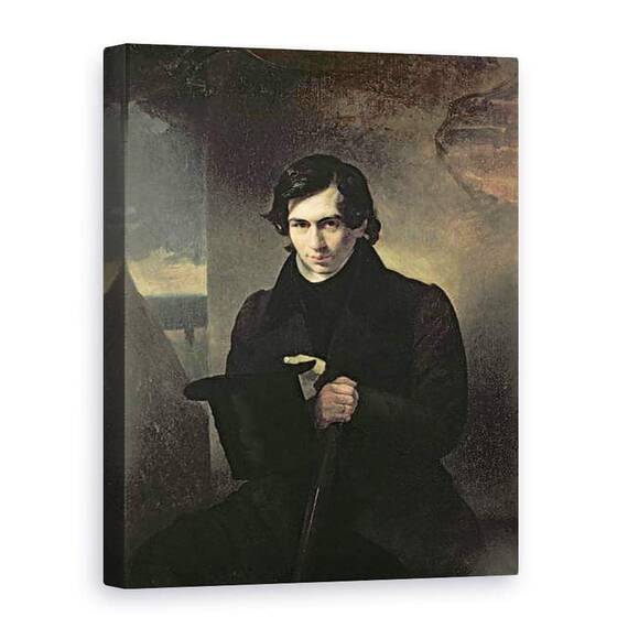 Tablou Canvas - Aleksandr Pavlovich Bryullov - Portretul autorului rus Nestor Kukolnik 1809-1868 - - Roveli