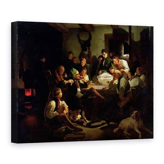 Tablou Canvas - Adolf Schrodter - Munchhausen spune povestile sale de vanatoare - - Roveli