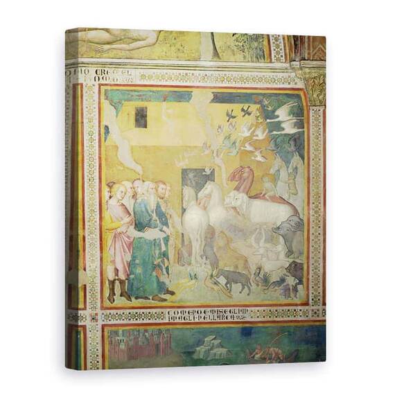Tablou Canvas - also Manfredi de Battilori Bartolo di Fredi - Noe conducand animalele in arca - - Roveli
