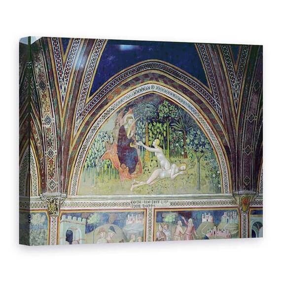 Tablou Canvas - also Manfredi de Battilori Bartolo di Fredi - Crearea Evei - - Roveli