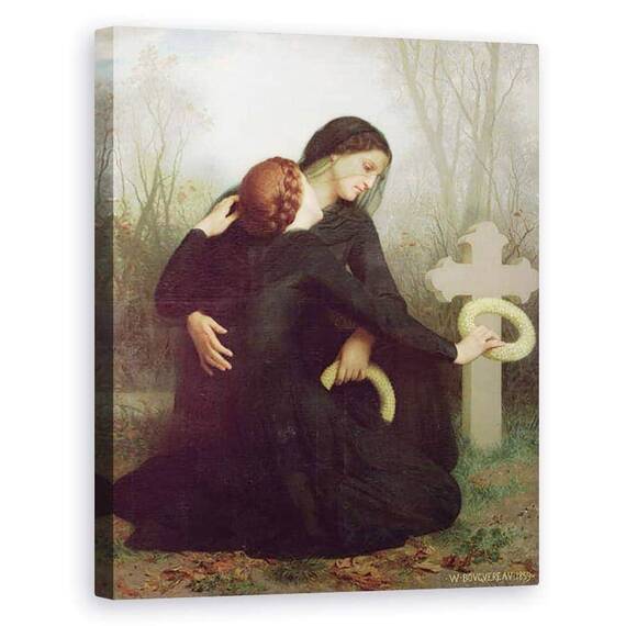 Tablou Canvas - William-Adolphe Bouguereau - Le Jour des Morts Ziua Tuturor Sfintilor 1859 - - Roveli