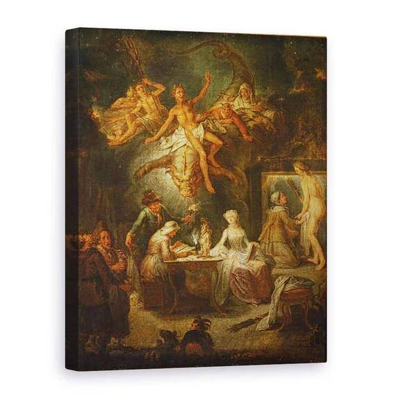 Tablou Canvas - Antoine Francois Saint-Aubert - Primul experiment - - Roveli