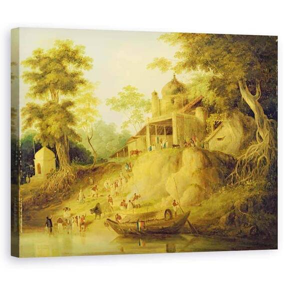 Tablou Canvas - William Daniell - Bancile Gangelor - - Roveli