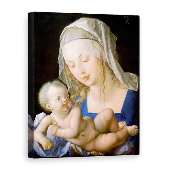 Tablou Canvas - Albrecht Durer - Virgin si copil care detine o pere pe jumatate mancat - - Roveli