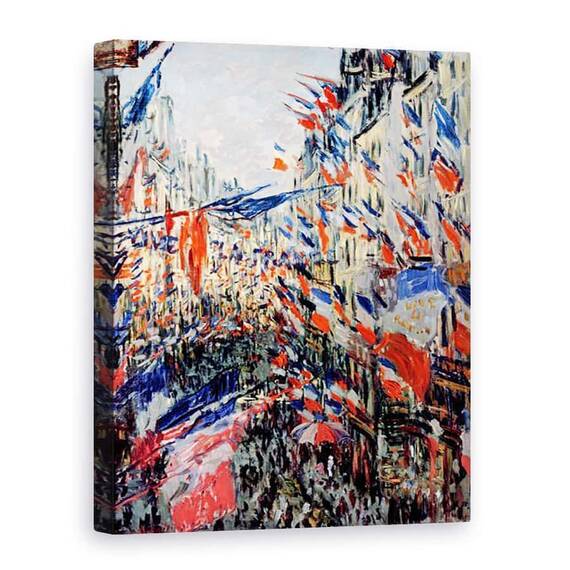 Tablou Canvas - Claude Monet - Rue Saint-Denis, Sarbatoarea 30 iunie - - Roveli