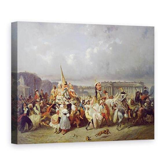 Tablou Canvas - Ernest Seigneurgens - Carnavalul in Place de la Concorde, Paris - - Roveli