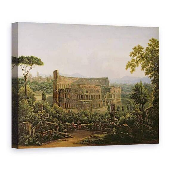 Tablou Canvas - Fedor Mikhailovich Matveev - Vedere spre Colosseum din Dealul Palatin, Roma - - Roveli