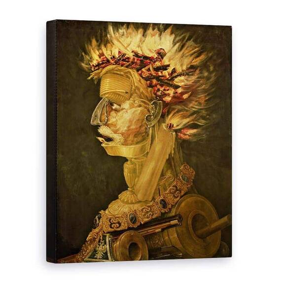 Tablou Canvas - Giuseppe Arcimboldo - Foc - - Roveli