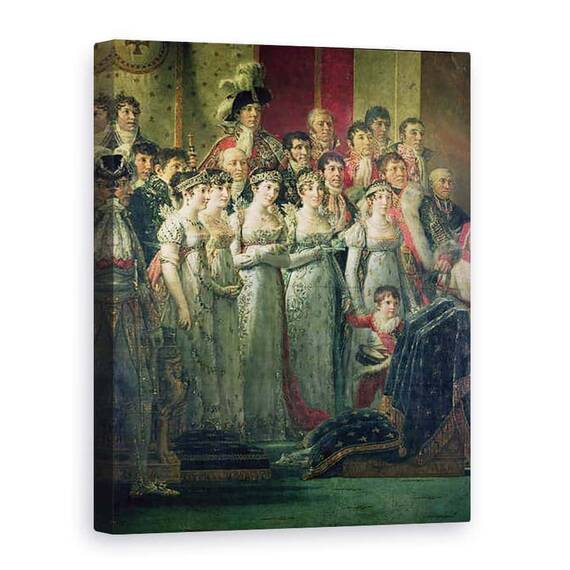 Tablou Canvas - Jacques Louis David - Sfintirea imparatului Napoleon si incoronarea imparatesei Josephine de catre Papa Pius al VII-lea, detaliu I - - Roveli