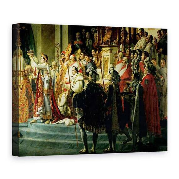 Tablou Canvas - Jacques Louis David - Sfintirea imparatului Napoleon si incoronarea imparatesei Josephine de catre Papa Pius al VII-lea, detaliu II - - Roveli