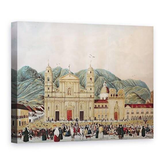 Tablou Canvas - J. Castillo - Plaza de Bolivar, Bogota - - Roveli