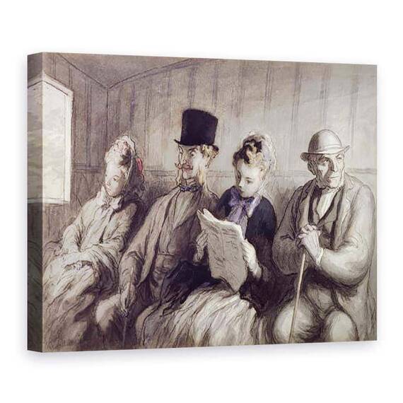 Tablou Canvas - Honore Daumier - Transportul de prima clasa - - Roveli