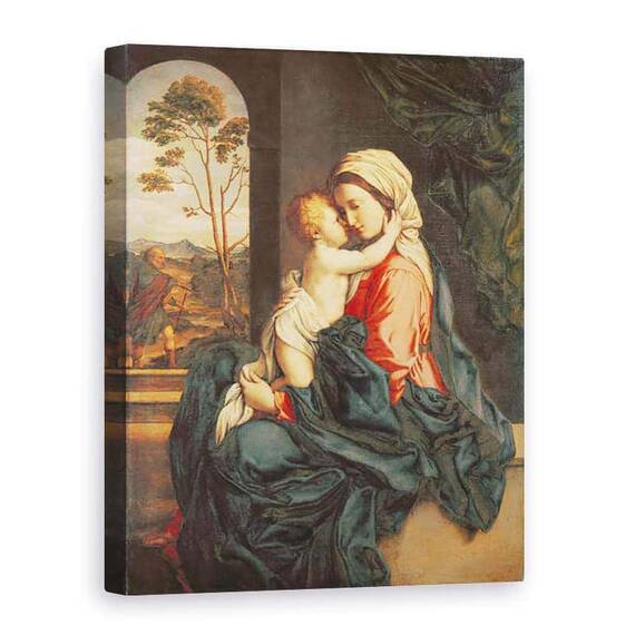 Tablou Canvas - Il Sassoferrato - Fecioara si Pruncul imbratisand - - Roveli