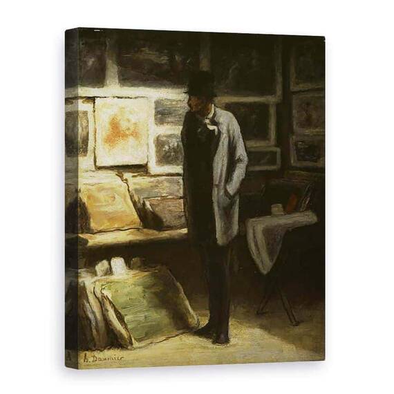 Tablou Canvas - Honore Daumier - Colectorul de imprimare - - Roveli
