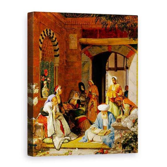 Tablou Canvas - John Frederick Lewis - Rugaciunea credintei ii va salva pe bolnavi - - Roveli