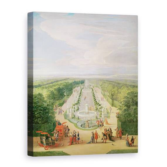 Tablou Canvas - Jean-Baptiste Martin - Vedere Perspectiva a Grove de la Galerie des Antichitati de la Versailles - - Roveli