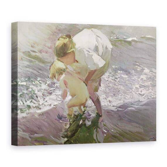 Tablou Canvas - Joaquin Sorolla y Bastida - Saldat pe plaja - - Roveli