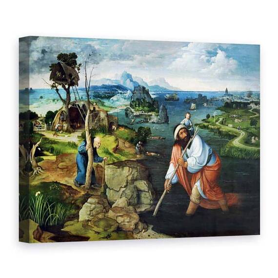 Tablou Canvas - Joachim Patinir - St. Christopher - - Roveli
