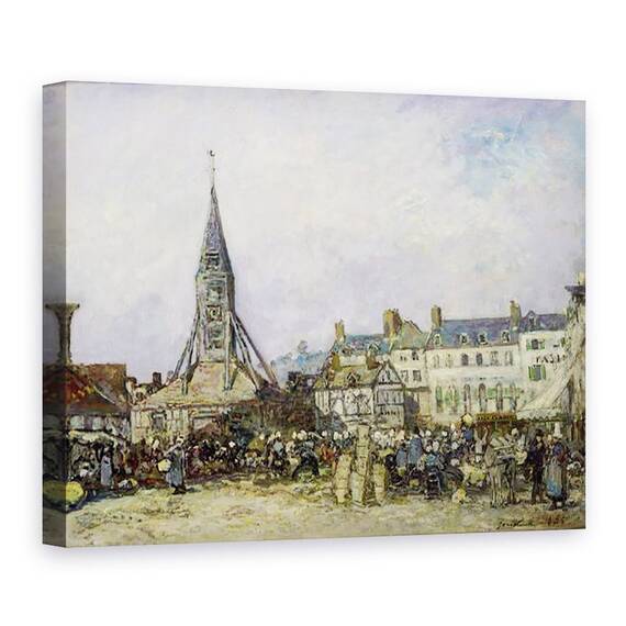 Tablou Canvas - Johan-Barthold Jongkind - Piata de la Sainte-Catherine - - Roveli