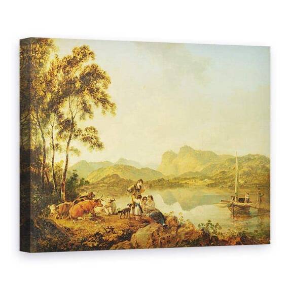 Tablou Canvas - Julius Caesar Ibbetson - Langdale Pikes din Lowood - - Roveli