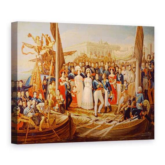 Tablou Canvas - Jose Aparicio - Ferdinand VII Debarcarea in Portul Santa Maria - - Roveli