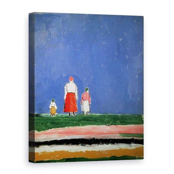 Tablou Canvas - Kazimir Severinovich Malevich - Trei figuri - - Roveli