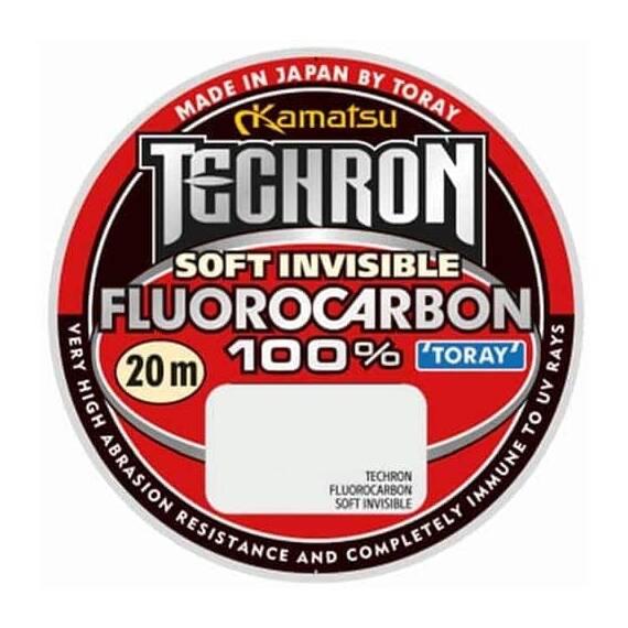 Fluorocarbon 100% Techron Soft Invisible 20m 0.339mm/7.81kg - - Roveli