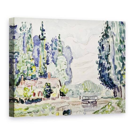Tablou Canvas - Paul Signac - Plopii albastri - - Roveli