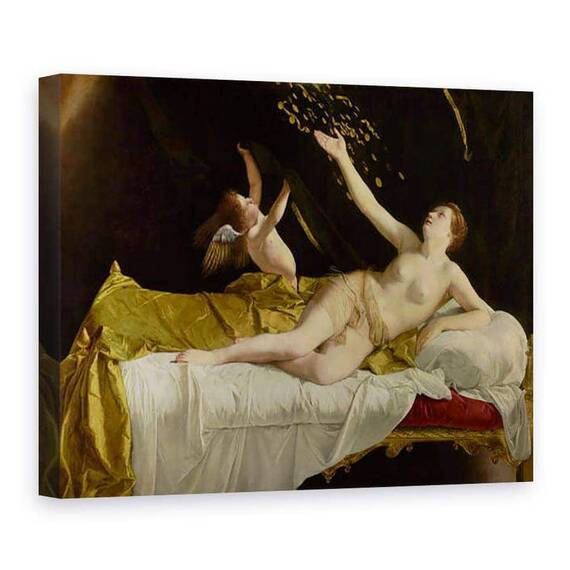 Tablou Canvas - Orazio Gentileschi - Dana si dusul de aur - - Roveli