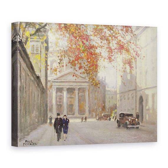 Tablou Canvas - Paul Fischer - O strada in Copenhaga - - Roveli