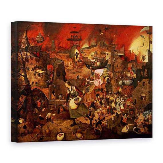 Tablou Canvas - Pieter Bruegel the Elder - Dulle Griet Mad Meg 1561 - - Roveli