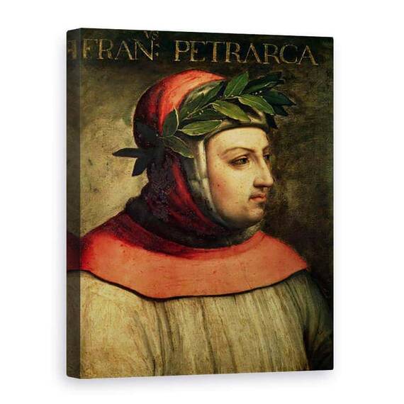 Tablou Canvas - Scoala Italiana - Portret De Petrarch Francesco Petrarca 1304-74 - - Roveli