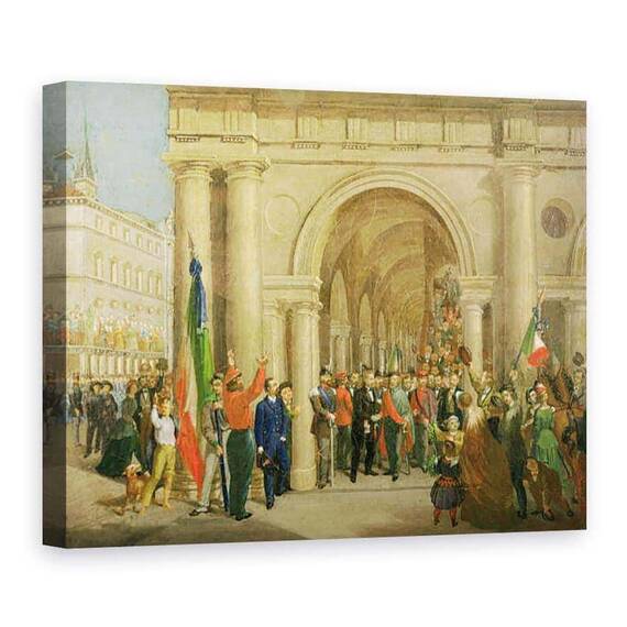 Tablou Canvas - Scoala Italiana - Giuseppe Garibaldi in Vicenza - - Roveli