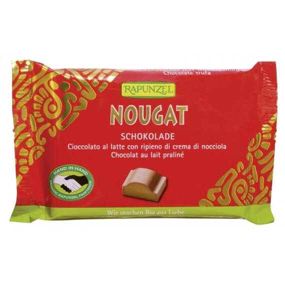 Ciocolata Bio Nougat Cristallino HIH  100g Rapunzel - - Roveli