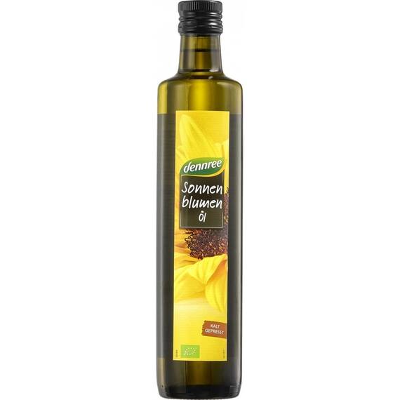 Ulei de floarea soarelui presat la rece  500ml Dennree - - Roveli